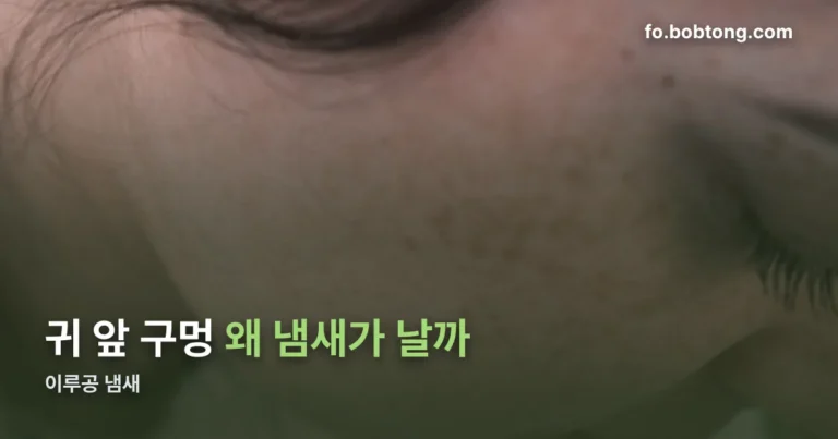 이루공 냄새 정리 썸네일