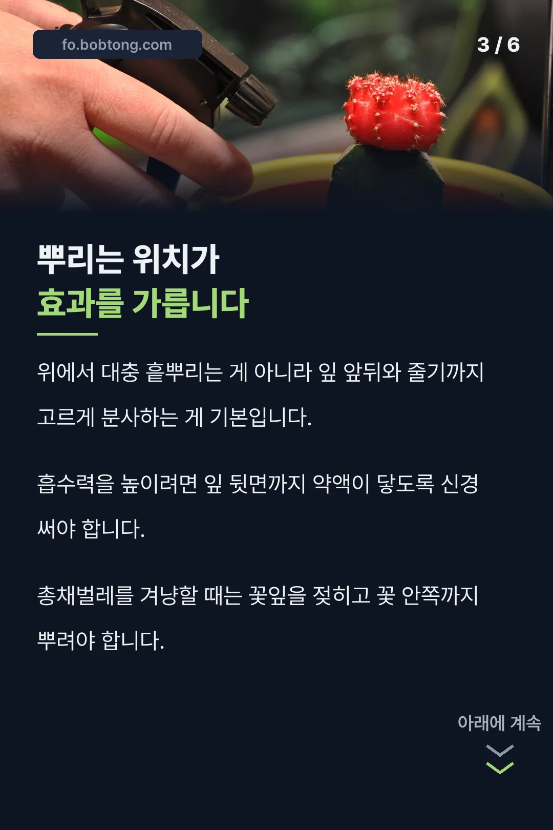 분사 위치 핵심