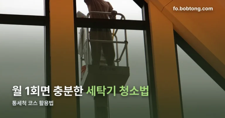 세탁기 청소법 정리 썸네일